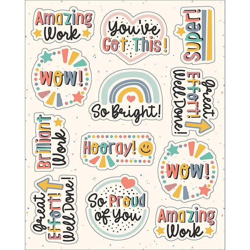7 x We Belong Motivators Shape Stickers, Pack of 72