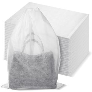 100 Pcs White Dust Bags for Shoes, Handbags, and Travel Storage, Non-Woven Fabric Shoe Bags, Portable Storage Organizer for Closet, Boots, and Accessories, 15.7" x 23.6"