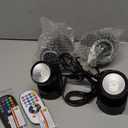 6W RGBW Up Lights Indoor Christmas Spotlight Indoor LED Color Changing Uplighting Indoor with Remote 120V Spot Lights Indoor Plug in Floor Spotlight Indoor for Plant Picture Party, 4 Pack