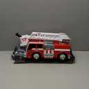 Maxx Action 2-N-1 Firetruck with Joystick Controls, Lights, Siren Sounds, Motorized Movement, and 360 Spinning Ladder - 16-Inch Rescue Toy Vehicle for Kids