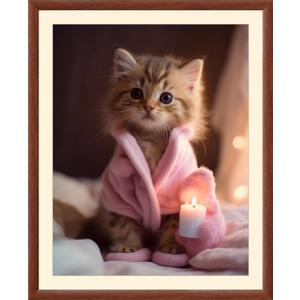 Art Shoppe Framed Print Wall Art, Vintage Wall Décor for Living Room, Bedroom, Office, High-Resolution Image on Premium Art Paper, 3/4" Frame with Plexiglass Front, Ready to Hang, 17"x21"