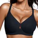 UIMERO Jelly Bras for Women Wireless Womens Bras No Underwire Supportive Comfortable Everyday Seamless Tshirt Bra, Medium