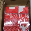 Zhanmai 48 Pcs Christmas Treat Boxes Candy Red Village Vintage Mini Gingerbread House Favor Box Christmas Party Paperboard Gift Boxes for Xmas Holiday Party Treat Cookie Goodie Snack Gift Packaging