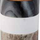 Creative Co-Op Marble Stacking Pinch Pots with Acacia Wood Lid