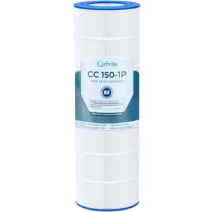 Cielvita CC150 4 oz Media Pool Filter Cartridge Replacement for Pentair Clean & Clear 150, CC150, Replaces Pentair R173216, Pleatco PAP150, Unicel C-9415, FC-0687, NSF/ANSI 50 Certified, 150 sq.ft