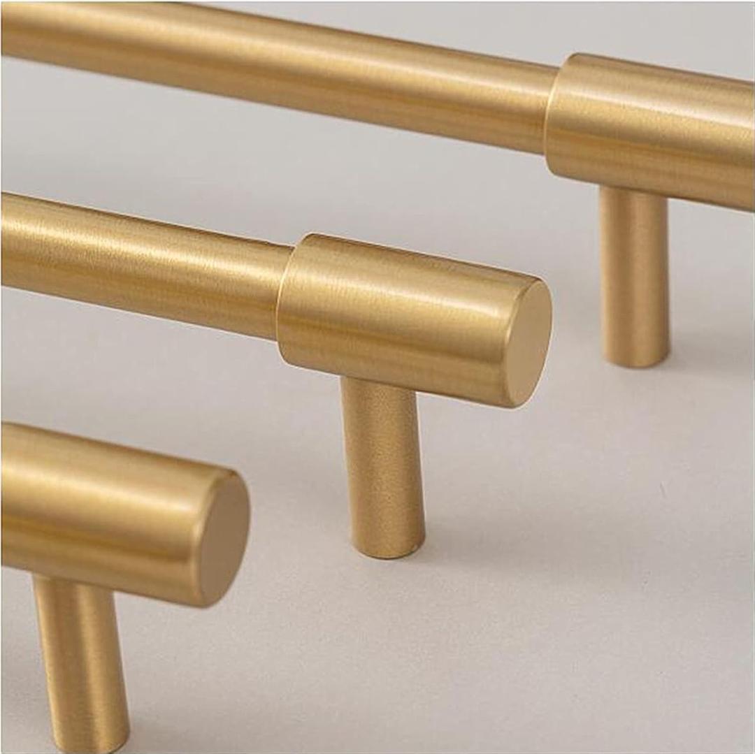 6 x Gold Metal Furniture Legs Set, Replacement Support Legs with Mounting Hardware for Sofa, Cabinet, Table and DIY Furniture