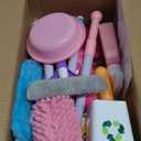 deAO Kids Cleaning Toy Set 15 Pcs Detachable Housekeeping Playset with Kids Vacuum Mop Broom Washbasin Pretend Play Cleaning Toys Birthday Gift for Girls Boys Age 3-6, One Size
