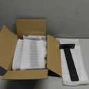 Starunder 6 Pack Floating Shelf Brackets, 10 inch Heavy Duty Industrial Shelf Bracket, Black Metal L Brackets for Shelves Support DIY(1/5 Inch Thicked)