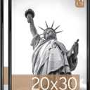 MCS Trendsetter 20x30 Poster Frame Black High-Gloss, Vertical & Horizontal Wall Hanging Large Picture Frame for Photos, Posters & Art Prints (2-Pack)