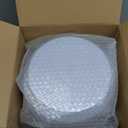 Hioasis 8 Pack Plastic Serving Bowls 128oz White Plastic Bowls Heavy Duty Disposable Serving Bowls for Party Snack & Salad & Candy & Bar Buffet