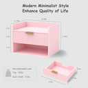 Arbuxzuy Floating Nightstand Set of 2 with Charging Station and Drawer, 2pcs