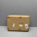 4 Pcs Gold Tray 14" x 10" Rectangle Decorative Plastic Serving Trays with Embossed Rims for Party Anniversary Wedding Bridal Shower, Baby Shower, Birthday, Cake Dessert Display