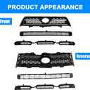 Front Upper Lower Bumper Grille For 2009-2012 Toyota RAV4 Base Sport