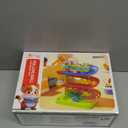 2in1 Rolling Ball & Car Ramp Race Track for Toddlers, Hammer Ball Drop Toy for Boys & Girls, Interactive Toys w/Sensor Lights  Montessori STEM Learning Toys  Brithday Gift for Kids 15+ Year Old