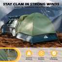WildFinder SUV Tent, Rectangle Car Tent for Family, Waterproof & Windproof for Car Camping, Large Camping Tents with Storage Bag, SUV, Van, Jeep, 96 Inches X 96 Inches X 82.68"