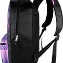 AI ACCESSORY INNOVATIONS K-Pop Demon Hunters Huntrix 16 Backpack for Girls, Featuring Rumi, Zoey, Mira, Rubber Molded Bag Charm, Huntrix
