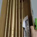 Tension Curtain Rod 41-126 Inch(4-10Ft),1.26'' Diameter,Long Heavy Duty Adjustable No Drill Shower Curtain Rod for Windows, Balcony, Room Divider Gold