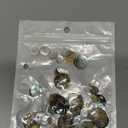 50PCS Gray Pearl Buttons, 10mm/12.5mm/15mm/18mm/20mm, 2 Holes