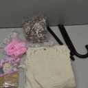 EBYTOP Old Lady Costume for Kids 100 Days of School Costume for Girls 100th Day Grandma Dress Up,Set2