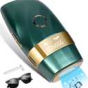 Laser Hair Removal for Women and Men : New Upgraded at Home Use IPL Hair Removal Device Permanent & Protection - 5 Levels Laser Hair Removal for Face Legs Arms and Whole Body Green