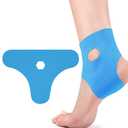 Precut Kinesiology Tape for Knees/Wrists/Ankle/Foot Arch/Thumb Support, Waterproof & Elastic Muscle Tape for Pain Relief, Comfort & Breathable 10Pcs (Blue, Ankle)
