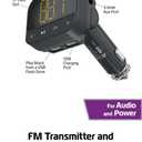 FM Transmitter And Fast Charge Car Charger