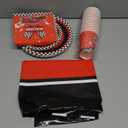 Childom 102 PCS Racing Car Tableware Sets,Race Car Birthday Party Supplies,Disposable Racing Tablecloths,Plates Cups Napkins,Cars Themed Tableware Set for Boys Birthday,Kids Parties,Racing Party Decor