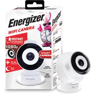 Energizer Smart Wi-Fi White Indoor Camera, 1080P Full HD, Cloud/Micro-SD Card Support,Xtreme, 2.4GHz WiFi (One Pack)