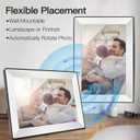 Frameo 10.1inch Digital Picture Frame WiFi Smart Digital Photo Frame 1280 * 800 IPS HD Touch Screen,16GB Memory Auto-Rotate,Share Photos/Videos Instantly via Frameo App from Anywhere