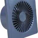 REDYY Ventilation Exhaust Fan(Not including solar panel),12V Extractor Fan High Speed Air Vent Window Wall Fan Quiet Ventilation for Humidity Control in Kitchen Chicken House WC (Gray)