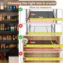 5 Pack 24x12in Wire Shelf Cover for Pantry, Closet, Kitchen – Waterproof PVC Wood-Look Wire Rack Covers for Shelves, Multiple No-Tool Installation, 24x12x2in