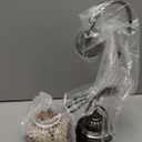 Marrakech Tiffany Lamp Turkish Table Lamp with Vintage Style, Handmade Moroccan Lamps with Mosaic Stained Glass&Swan Neck Bronze Base Including LED Bulb for Living Room Bedroom Decor (Yellow)