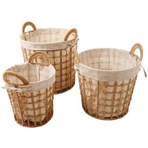 XHTLLO 3Pcs Large Capacity Laundry Basket Bucket for Home, Grocery Bag Storage for Dirty Clothes and More : Home & Kitchen