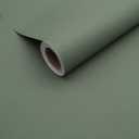 Yancorp 16"x394" Matte Sage Green Peel and Stick Wallpaper Removable Contact Paper for Cabinets and Drawers Stick on Wall Paper for Bedroom Kitchen Self-Adhesive