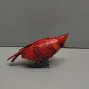 Cardinal Statue Metal Bird Garden Decor - Metal Yard Art - Outdoor Sculptures & Statues - Large Red Bird - Ornaments for Patio Balcony - Sympathy Gift