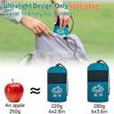 Ultralight Sleeping Bag Liner, Satin Sleep Sack, Comfy Breathable & Cooling & Silky Soft liner, Travel Sheets & Adult Sleep Sack with 2 Way Zipper, Ideal for Backpacking, Hotel, Camping, Hostels