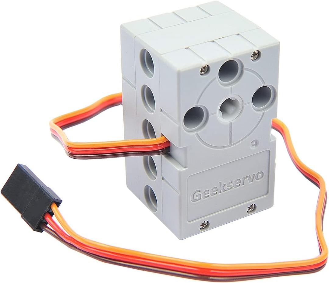 360 Degree Servo Dual Output Axles High Density 2kg Torque Servo Compatible with Standard Building Blocks for microbit/Arduino/Single Board Control