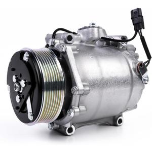 4920AC AC Compressor AC Compressor with Clutch Fits for 2007-2012 RDX 2.3L, 2012-2015 Civic, 2007-2014 CR-V 2.4L, Air Conditioning Compressor Replace OE 5512639, 38810RWCA01