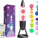 Bullet Liquid Motion Lamp Hypnotic Motion Glass Decoration, Modern Ambient Lighting for Home Office Desk, Sci-Fi Bullet Design, Gift for Men & Gadget Lovers-Gray