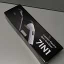 Leebein Electric Spin Scrubber, Cordless Cleaning Brush for Bathroom Shower Tub, IPX7 Waterproof Power Scrubber with 7 Brush Heads, Extendable Long Handle and 2 Speeds Scrubber for Bathtub Floor (Black)