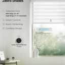 Yoolax Motorized Zebra Blinds with Remote, Voice Control, 44" W x 72" H