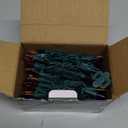 Hopolon Red White and Blue Mini Lights,2PACK 50Count 4th of July Patriotic String Lights Green Wire,13FT Incandescent Independence Day Light for Indoor Outdoor Christmas Party Decor,Red White Blue