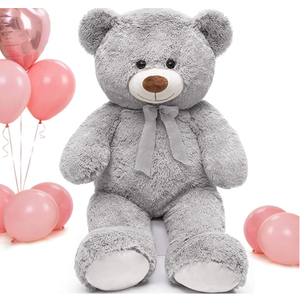 Teddy Bear Stuffed Animal 30 inch  Teddy Bear for Baby Shower Decor, Large Stuffed Bear Gifts for Girl Boy Women on Birthday Christmas,Grey