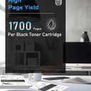 138A Toner Cartridges Black 2 Pack Pro MFP 3101fdw Replacement for HP138A 138A W1380A 138X W1380X Black Toner Compatible with HP Laser Jet Pro 3001fdw 3001dw MFP 3101fdw Printer 138A Ink (2 Black)