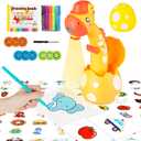 KETIEE Drawing Projector for Kids, Tracing and Drawing Projector Toy with Light, Children Smart Projector Sketcher, Kids Art Projector with 72 Stencils for Boy Girl 3-8 Years Old (Yellow) (Small)