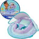 SwimWays Infant Spring Float, Baby Pool Float with Canopy & UPF Protection, Swim Training PFD, Swimming Pool Accessories for Babies 3-9 Months