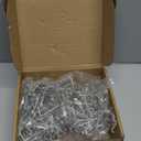 100 Pcs Gutter Hooks for Hanging Outdoor Lights Fits Either Mesh or Perforated Gutter Guard Metal Corkscrew Shaped Clips for Holiday Festival Christmas Home Decoration Party