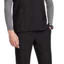 Uniforms World Louis Scrubs Set for Men — Classic V-Neck Stretch Top & Jogger Pants Yoga Waistband, 8 Pockets S
