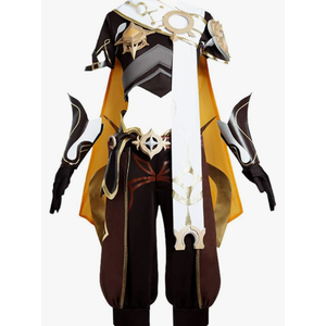 Game Genshin Impact Cosplay Costume Traveler Suits Uniform, L