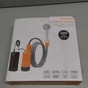 Portable Outdoor Shower with LED Lighting, Battery-Driven Pump for Beaches, Camping, Gardens & Hiking